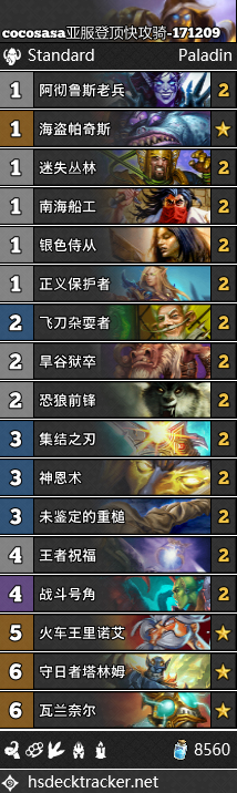 《炉石传说》狗头人圣骑士卡组大全