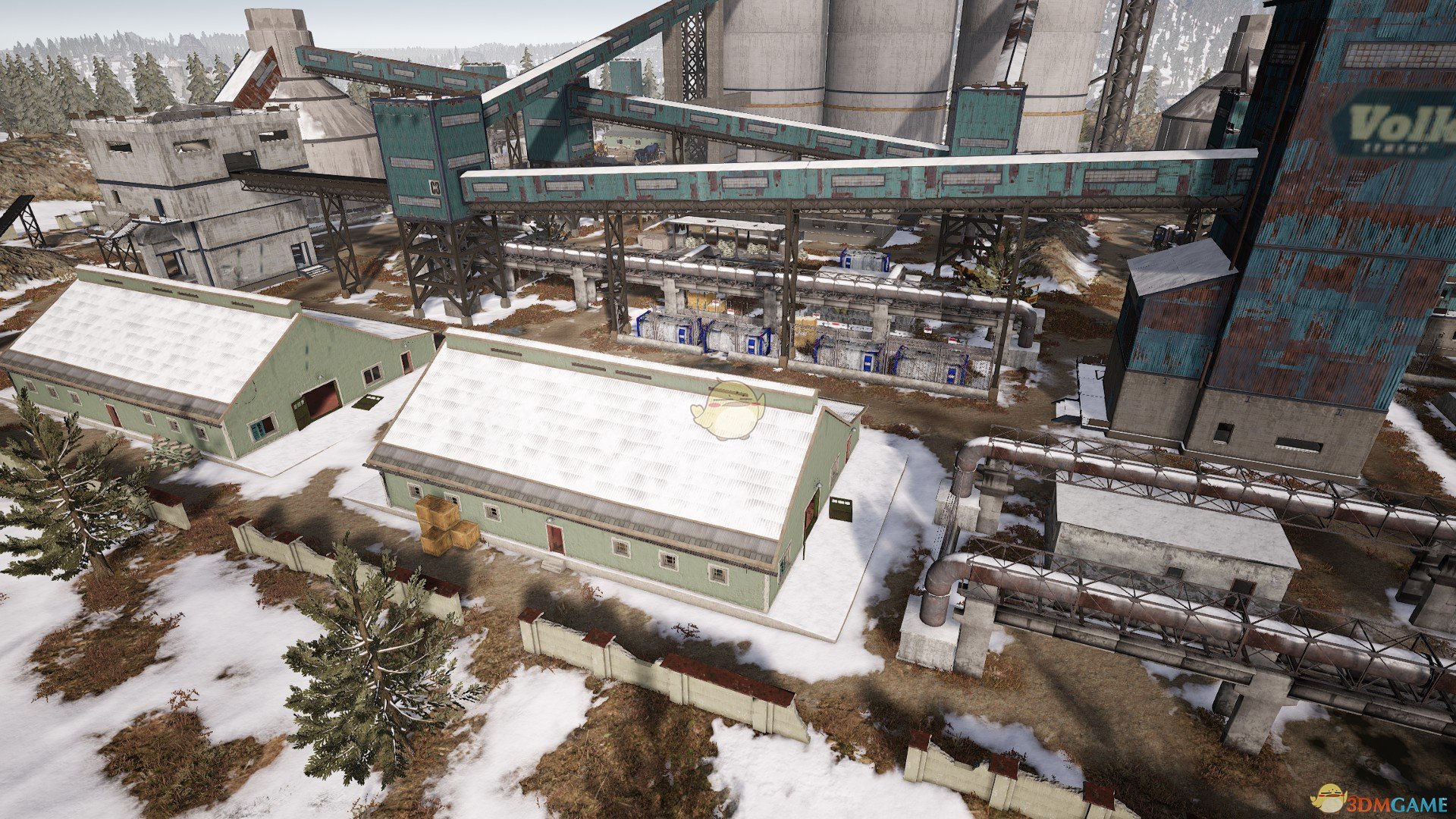 《绝地求生》雪地地图Cement Factory水泥厂详解以及打法心得