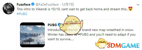 Faze职业选手Fuzzface热议维寒迪：我已经迫不及待的想要直播新地图了