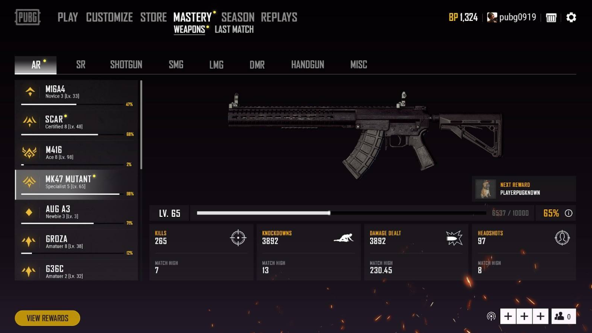 《绝地求生》PUBG开发者日志：武器专精系统