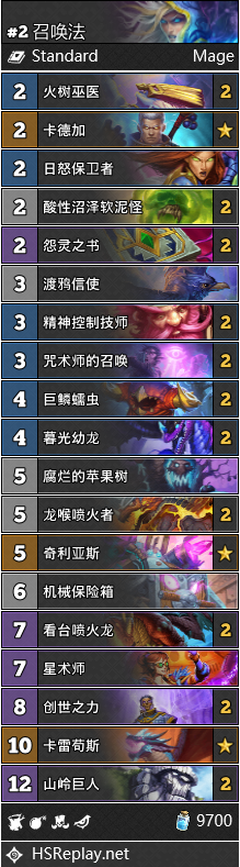 《炉石传说》4月强势法师卡组推荐