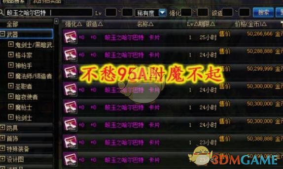 《DNF》眩惑之塔更新紫卡价格分析
