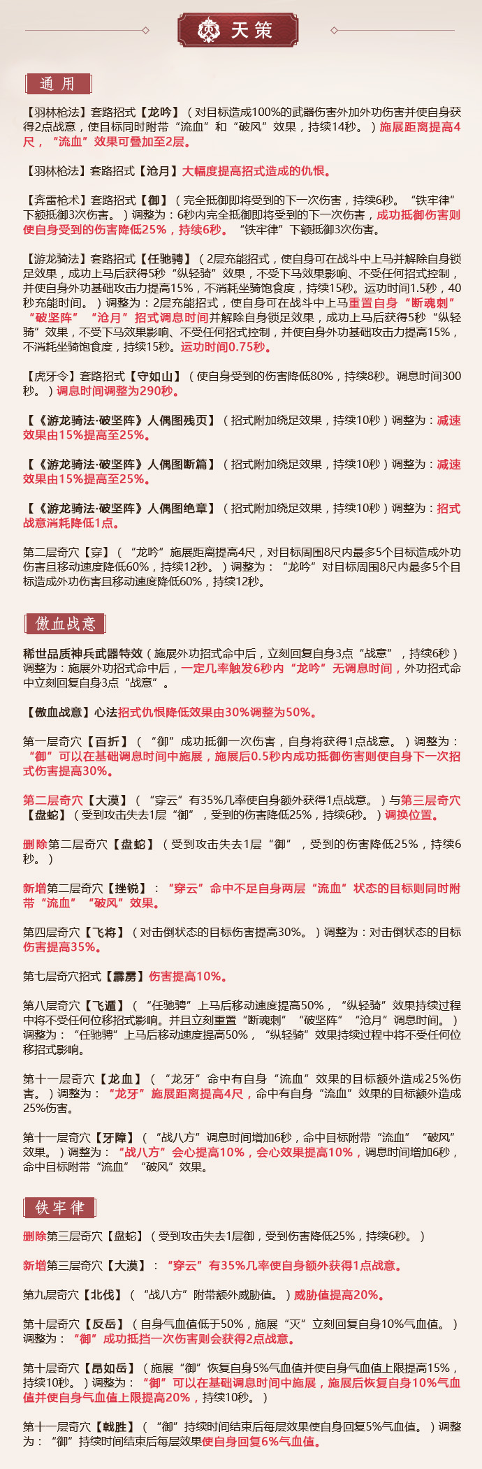 《剑网3》怒海争锋全门派技改内容汇总