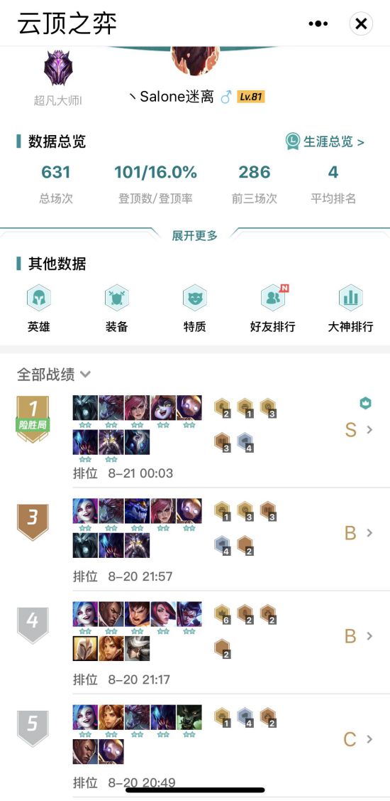 《LOL》9.16云顶之弈海克斯阵容排位实战