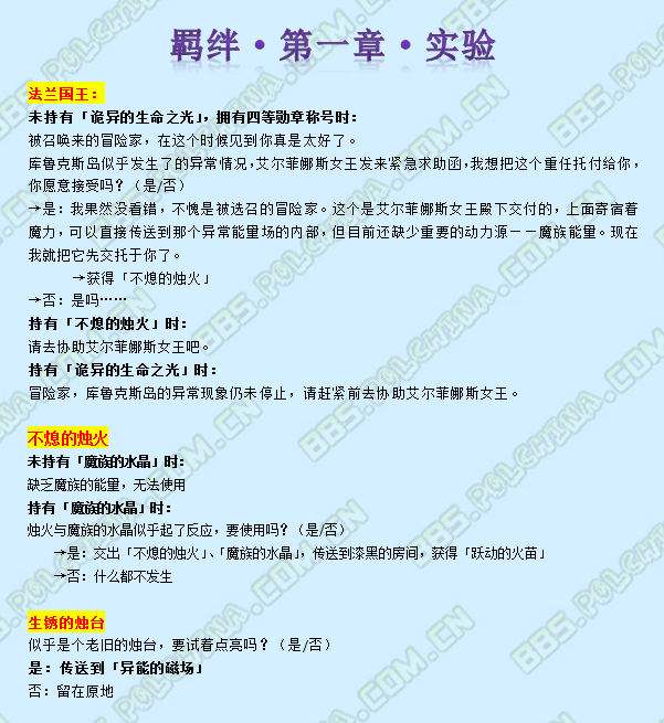 《魔力宝贝》羁绊第一章剧情一览
