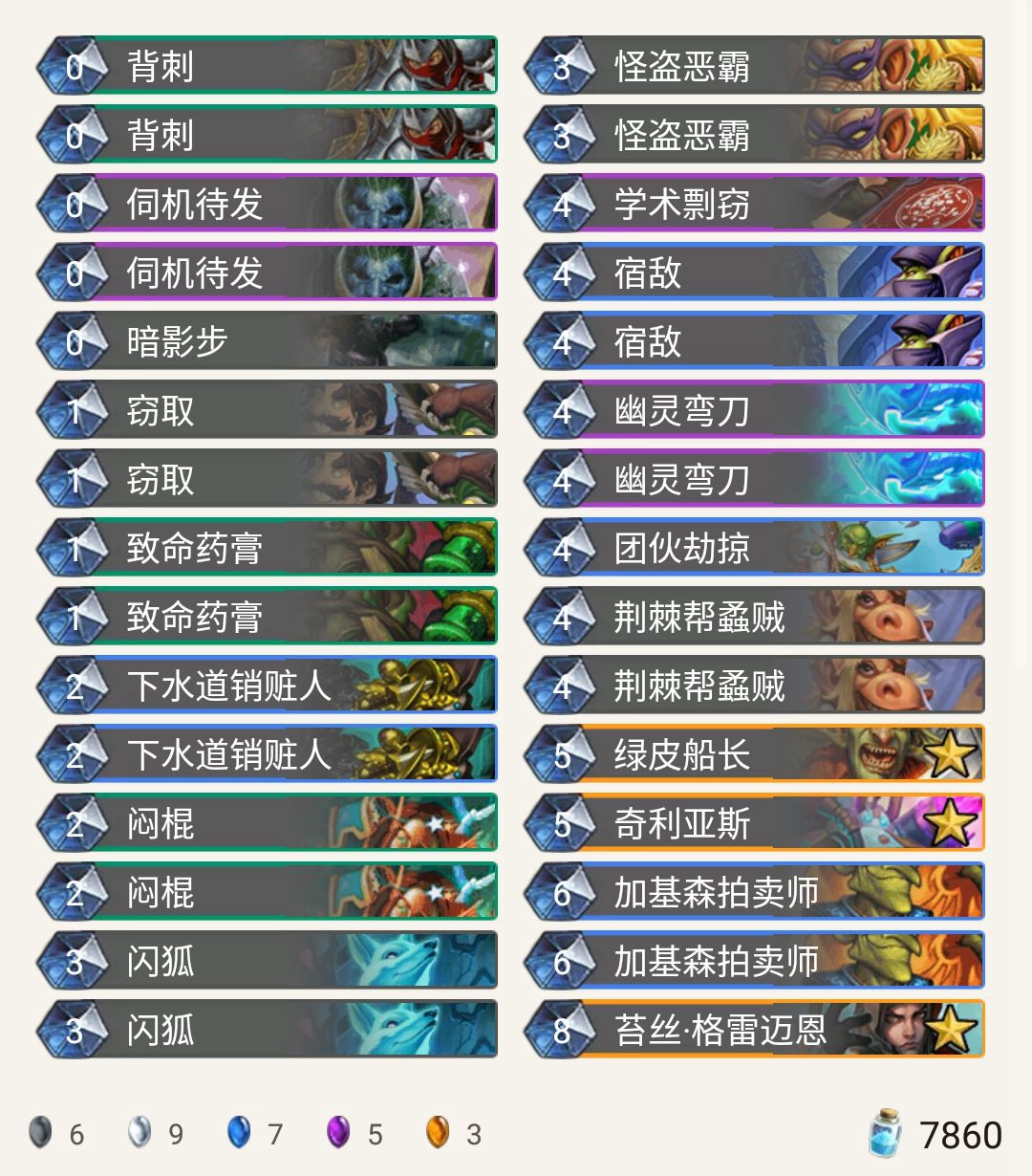 《炉石传说》奥丹姆奇兵Vlados剽窃贼卡组推荐
