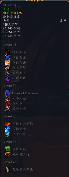 《魔兽世界》尼奥罗萨全特质装汇总