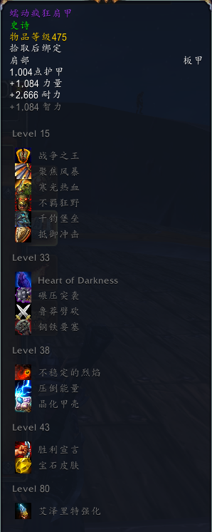 《魔兽世界》尼奥罗萨全特质装汇总