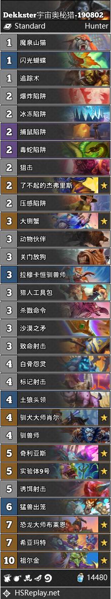 《炉石传说》奥丹姆奇兵8月T1上分卡组汇总