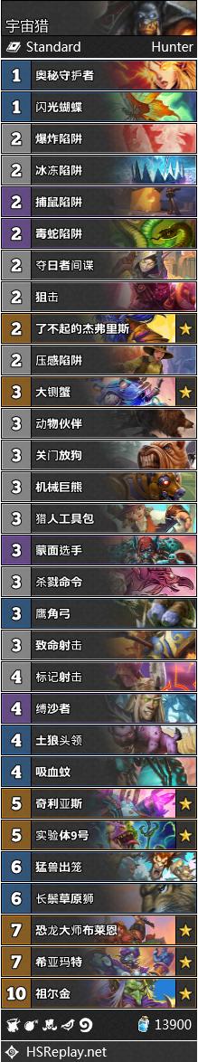 《炉石传说》奥丹姆奇兵猎人高胜率卡组推荐