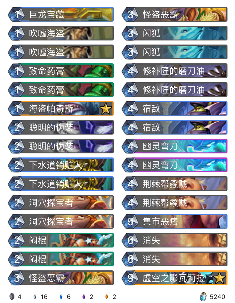 《炉石传说》巨龙降临狂野全职业卡组大全