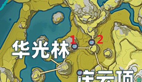 原神华光林山顶仙灵在哪里 