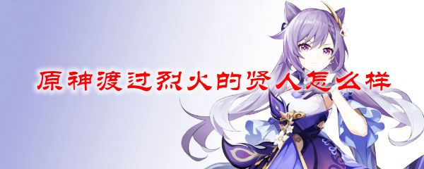 原神渡过烈火的贤人怎么样