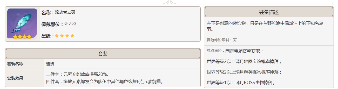原神流放者之羽怎么获得