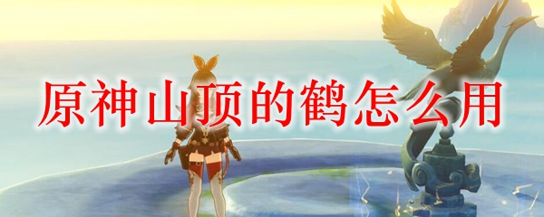 原神山顶的鹤怎么用