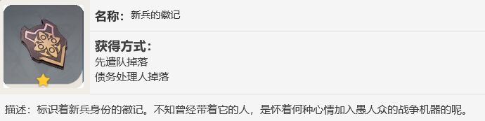 原神新兵的徽记在哪里买
