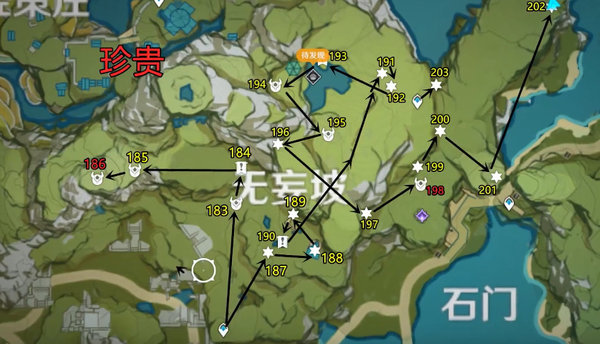 《原神》每日宝箱路线