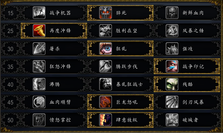 《魔兽世界》9.0狂暴战手法一览