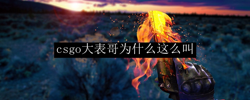 csgo大表哥为什么这么叫
