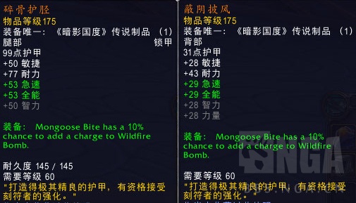 《魔兽世界》9.0生存猎橙装推荐