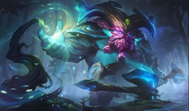 《LOL》永恒之森奥恩皮肤外观特效预览