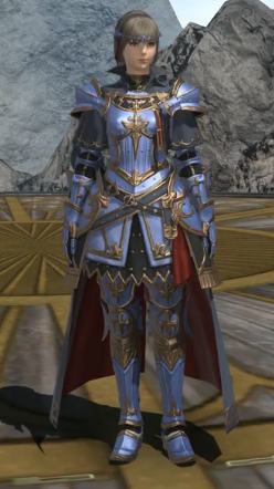 《ff14》5.25骑士80级校服染色外观