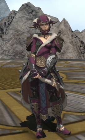 《ff14》5.25战士80级校服染色外观