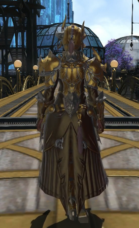 《ff14》5.25暗黑骑士80级校服染色外观