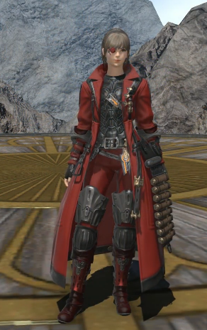 《ff14》5.25绝枪战士80级校服染色外观