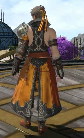《ff14》5.25武僧80级校服染色外观