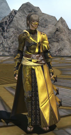 《ff14》5.25武士80级校服染色外观