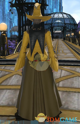 《ff14》5.25黑魔法师80级校服染色外观