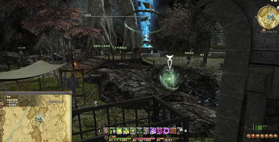ff14龙堡参天高地风脉位置
