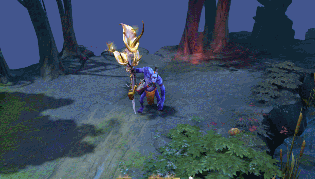 《DOTA2》TI10纯金神医仙草饰品外观介绍