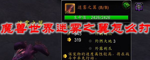 魔兽世界迷雾之翼怎么打