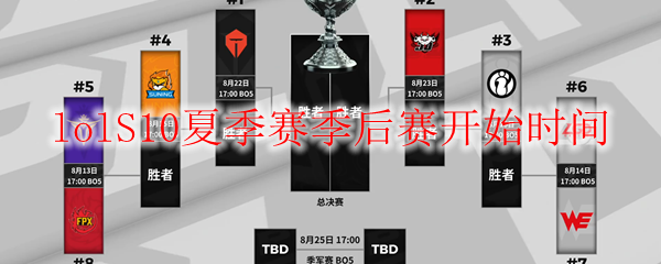 lolS10夏季赛季后赛开始时间