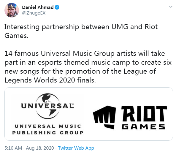 《LOL》2020全球总决赛主题曲介绍