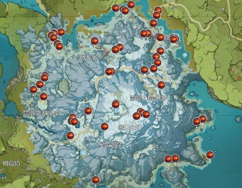 原神龙脊雪山火把在哪