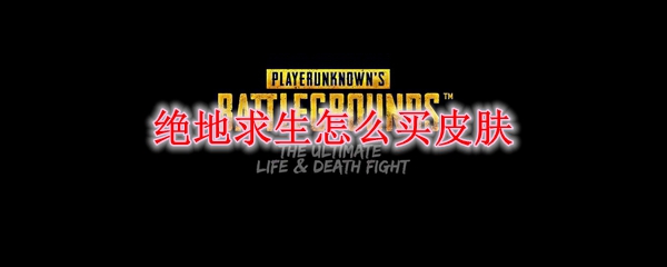 绝地求生怎么买皮肤