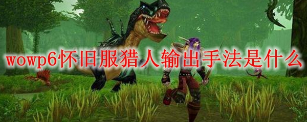 魔兽世界p6怀旧服猎人输出手法是什么
