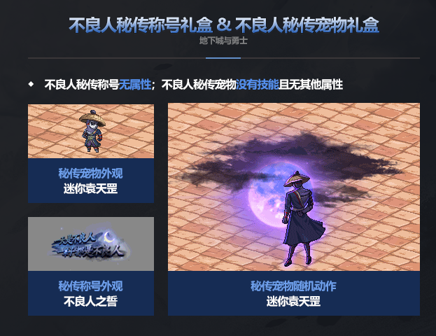 DNF不良人秘传称号礼盒能开出什么