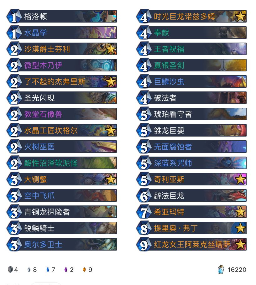 《炉石传说》巨龙降临宇宙骑卡组构筑