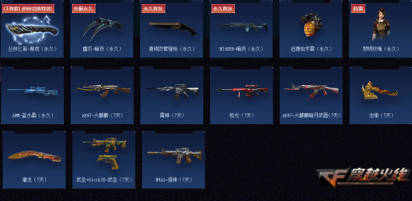 《CF》新春超值活动奖励介绍