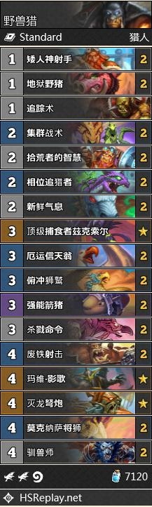 《炉石传说》外域的灰烬野兽猎卡组玩法推荐