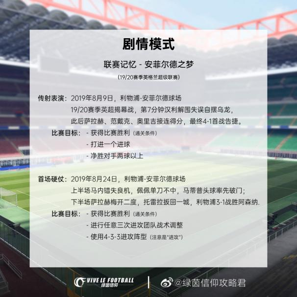 绿茵信仰剧情模式怎么玩