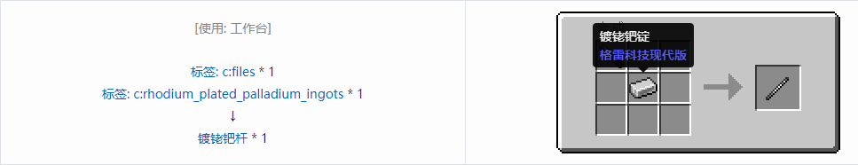 我的世界格雷科技现代版杆合成表大全