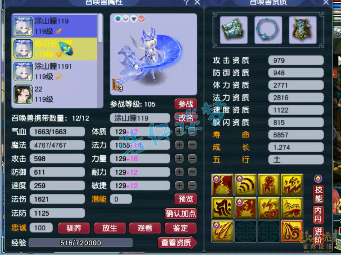 梦幻西游109级奶神木林装备展示图