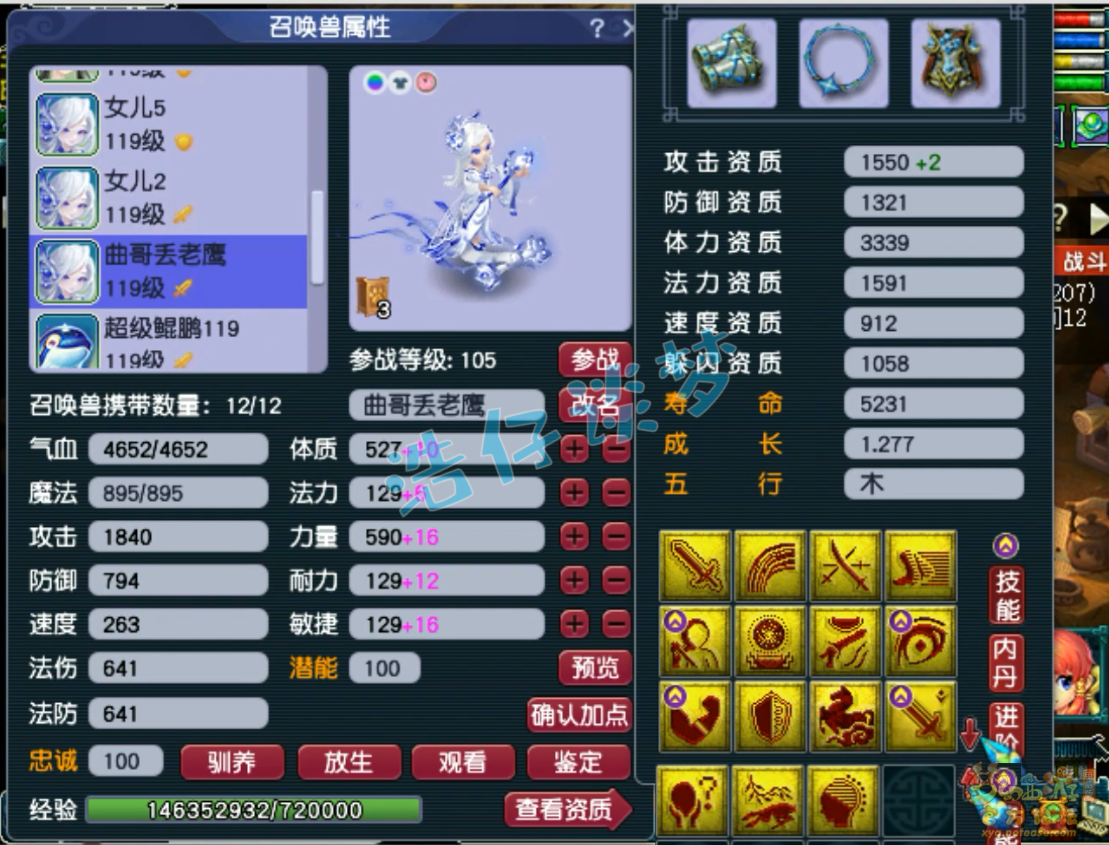 梦幻西游109级封女儿村装备展示图