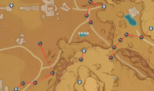 原神圣甲虫快速采集路线