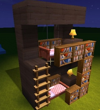 迷你世界双层床怎么做